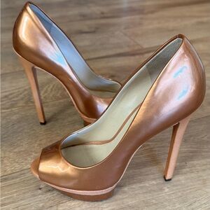 Brian Atwood Peep-Toe Platform Heels